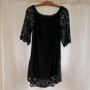 “Ours” brand short black dress